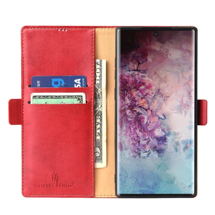 For Galaxy Note10+ Dermis Texture PU +TPU Horizontal Flip Leather Case with Holder & Card Slots & Wallet
