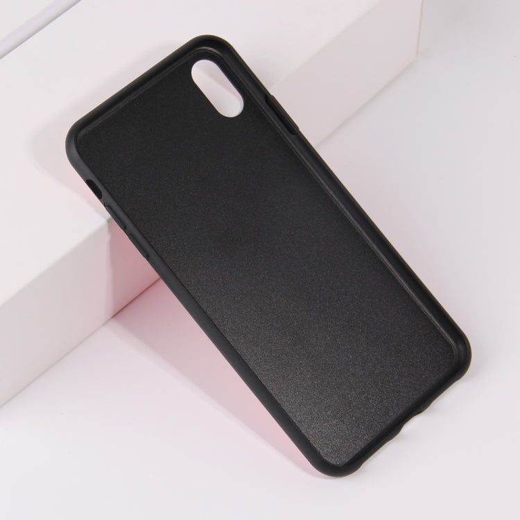 For iPhone X / XS Starry Sky Star Zipper Protective Case with Card Slot