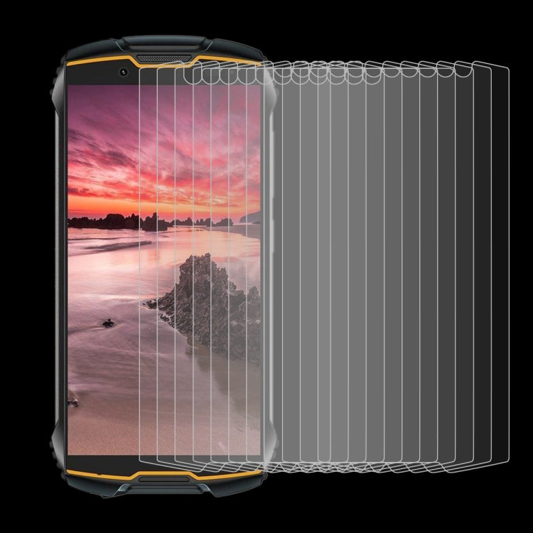 For Cubot KingKong Mini 2 10 PCS 0.26mm 9H Surface Hardness 2.5D Explosion-proof Tempered Glass Non-full Screen Film