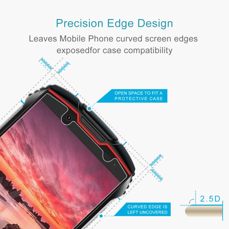 For Cubot KingKong Mini 10 PCS 0.26mm 9H Surface Hardness 2.5D Explosion-proof Tempered Glass Non-full Screen Film