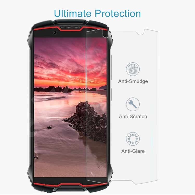 For Cubot KingKong Mini 10 PCS 0.26mm 9H Surface Hardness 2.5D Explosion-proof Tempered Glass Non-full Screen Film