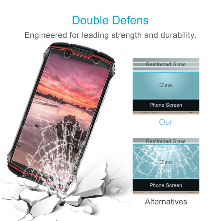 For Cubot KingKong Mini 10 PCS 0.26mm 9H Surface Hardness 2.5D Explosion-proof Tempered Glass Non-full Screen Film