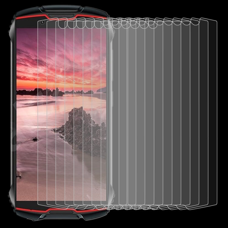 For Cubot KingKong Mini 10 PCS 0.26mm 9H Surface Hardness 2.5D Explosion-proof Tempered Glass Non-full Screen Film