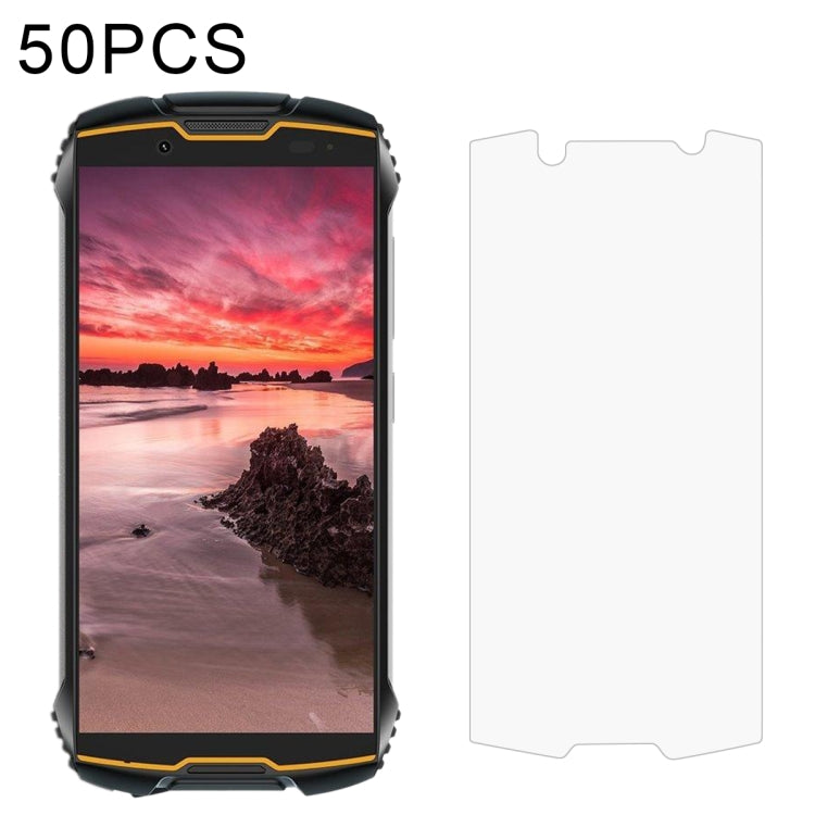 For Cubot KingKong Mini 2 50 PCS 0.26mm 9H Surface Hardness 2.5D Explosion-proof Tempered Glass Non-full Screen Film