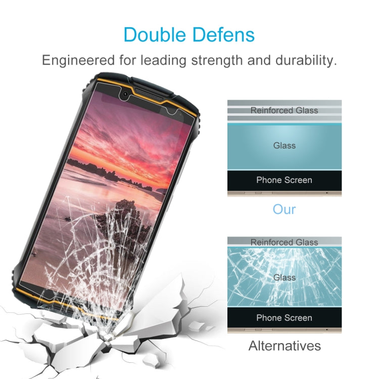 For Cubot KingKong Mini 2 50 PCS 0.26mm 9H Surface Hardness 2.5D Explosion-proof Tempered Glass Non-full Screen Film
