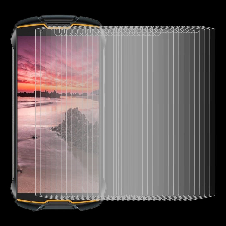 For Cubot KingKong Mini 2 50 PCS 0.26mm 9H Surface Hardness 2.5D Explosion-proof Tempered Glass Non-full Screen Film