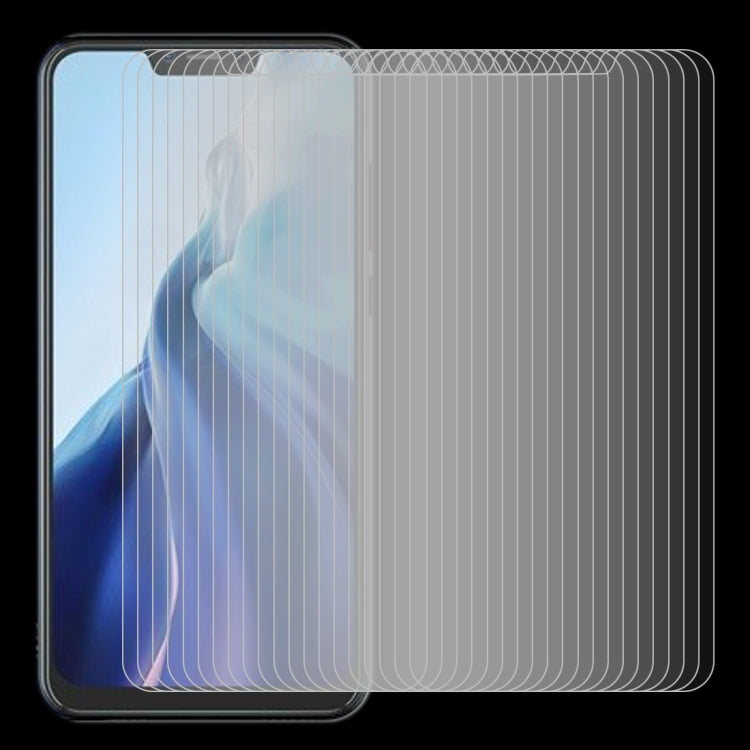 For Cubot C20 50 PCS 0.26mm 9H Surface Hardness 2.5D Explosion-proof Tempered Glass Non-full Screen Film