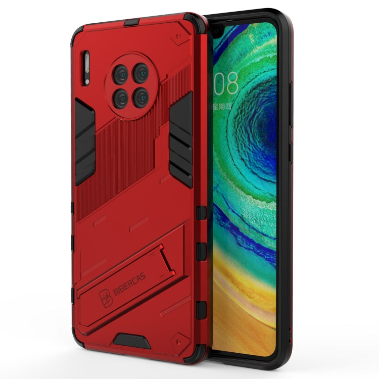For Huawei Mate 30 Punk Armor 2 in 1 PC + TPU Shockproof Case with Invisible Holder