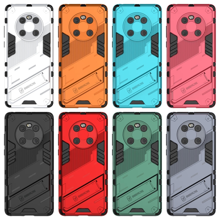 For Huawei Mate 40 Punk Armor 2 in 1 PC + TPU Shockproof Case with Invisible Holder
