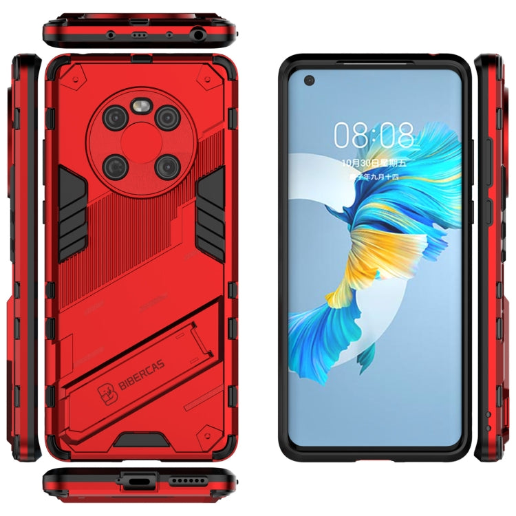 For Huawei Mate 40 Punk Armor 2 in 1 PC + TPU Shockproof Case with Invisible Holder