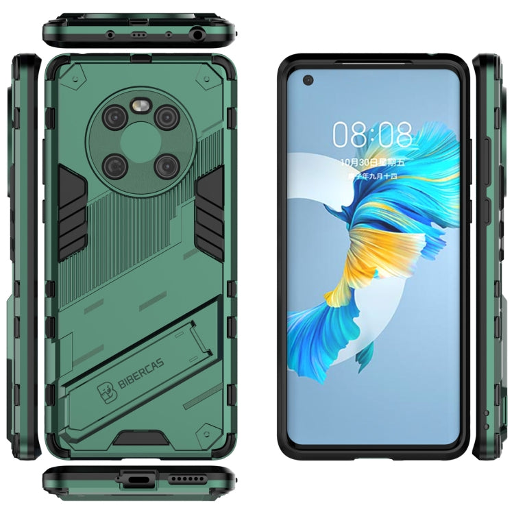 For Huawei Mate 40 Punk Armor 2 in 1 PC + TPU Shockproof Case with Invisible Holder