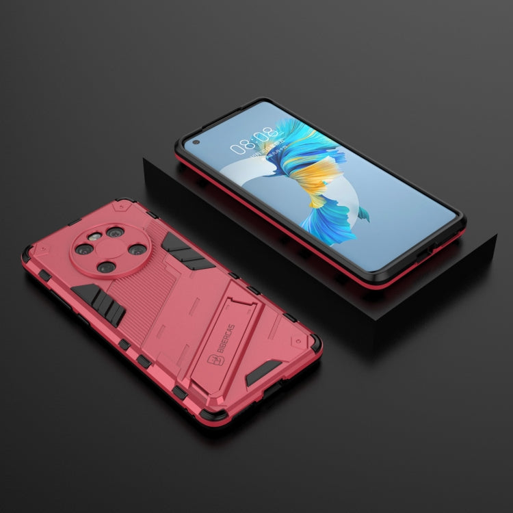 For Huawei Mate 40 Punk Armor 2 in 1 PC + TPU Shockproof Case with Invisible Holder