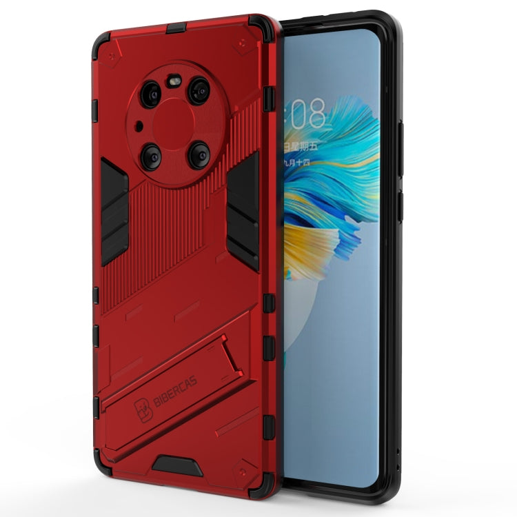 For Huawei Mate 40 Pro Punk Armor 2 in 1 PC + TPU Shockproof Case with Invisible Holder
