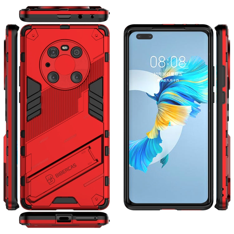 For Huawei Mate 40 Pro Punk Armor 2 in 1 PC + TPU Shockproof Case with Invisible Holder