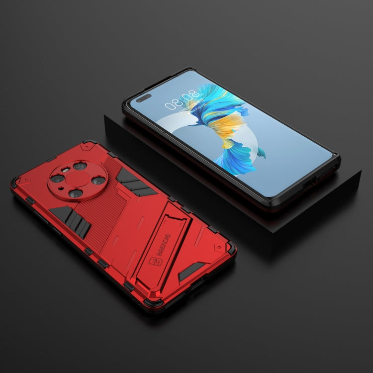 For Huawei Mate 40 Pro Punk Armor 2 in 1 PC + TPU Shockproof Case with Invisible Holder