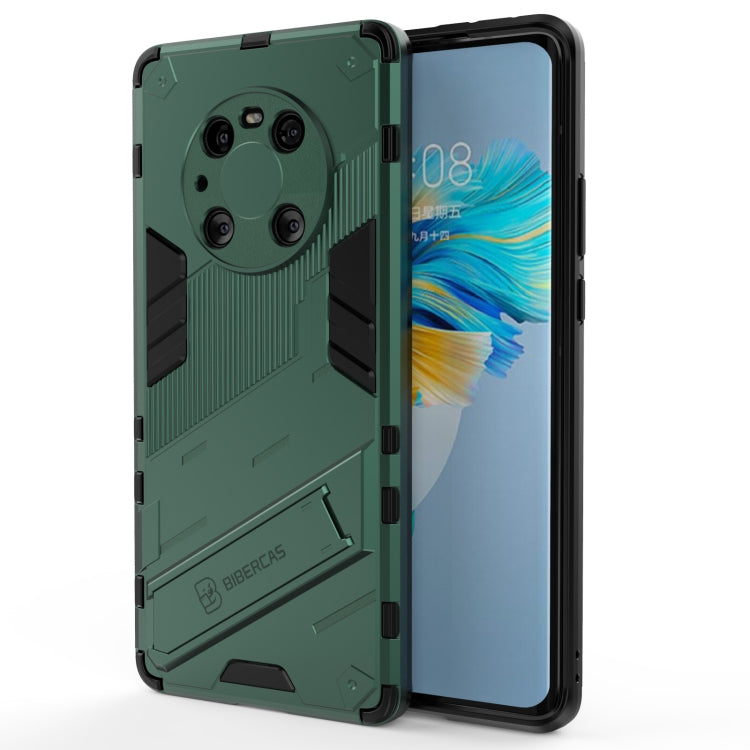 For Huawei Mate 40 Pro Punk Armor 2 in 1 PC + TPU Shockproof Case with Invisible Holder