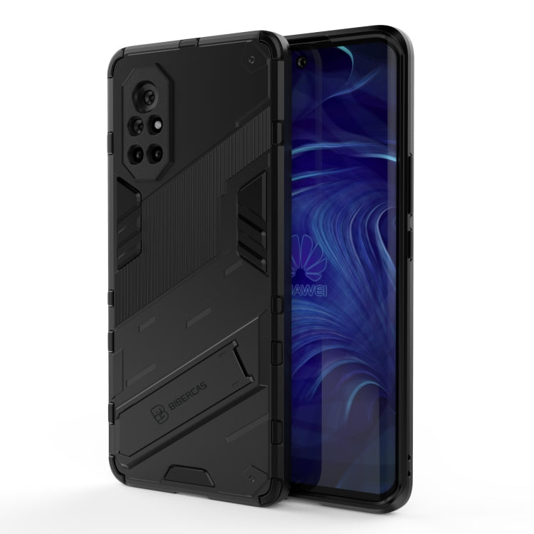 For Huawei Nova 8 Punk Armor 2 in 1 PC + TPU Shockproof Case with Invisible Holder