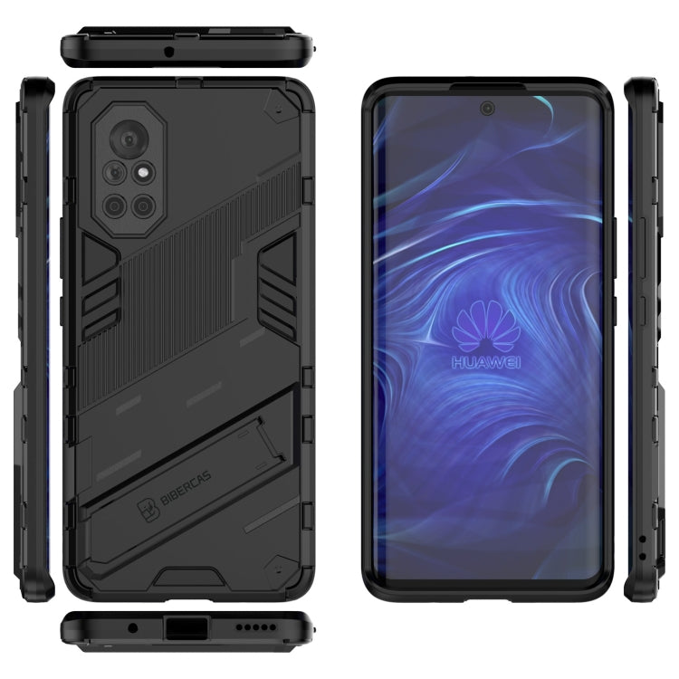 For Huawei Nova 8 Punk Armor 2 in 1 PC + TPU Shockproof Case with Invisible Holder