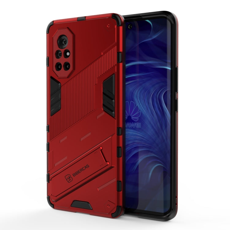 For Huawei Nova 8 Punk Armor 2 in 1 PC + TPU Shockproof Case with Invisible Holder