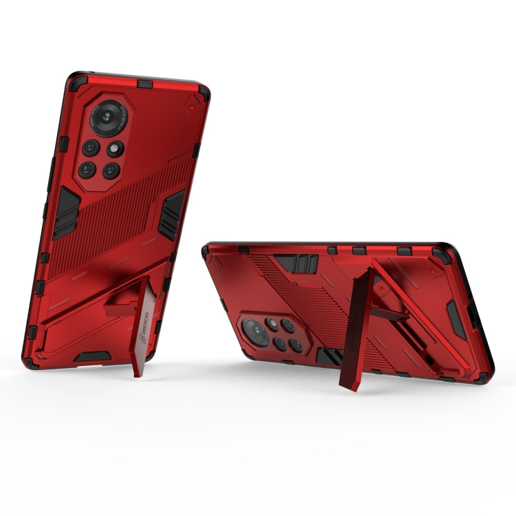 For Huawei Nova 8 Punk Armor 2 in 1 PC + TPU Shockproof Case with Invisible Holder