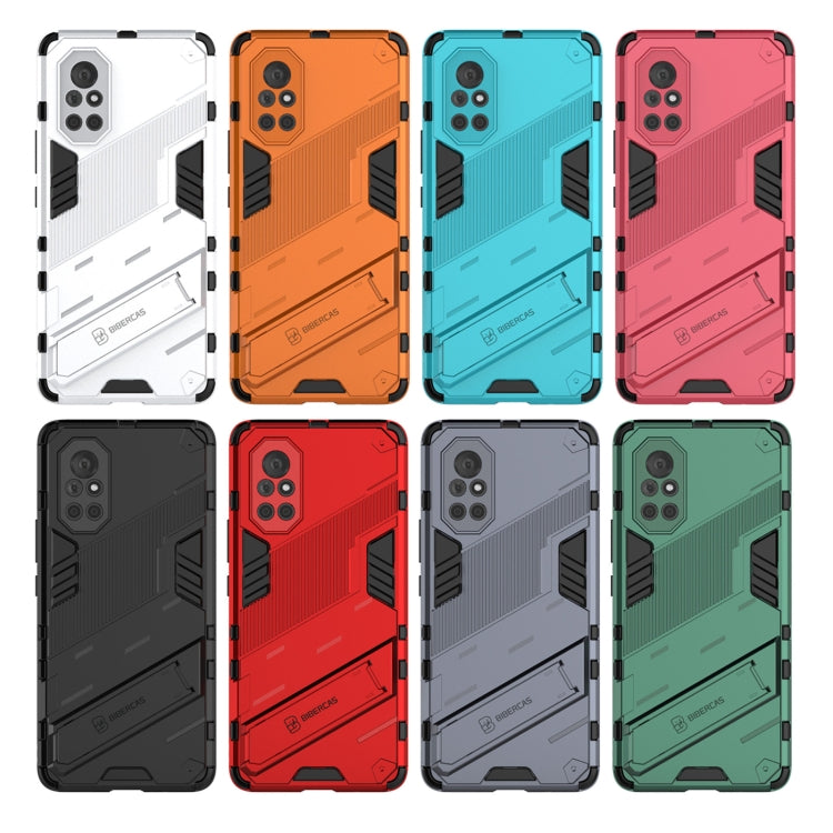 For Huawei Nova 8 Punk Armor 2 in 1 PC + TPU Shockproof Case with Invisible Holder