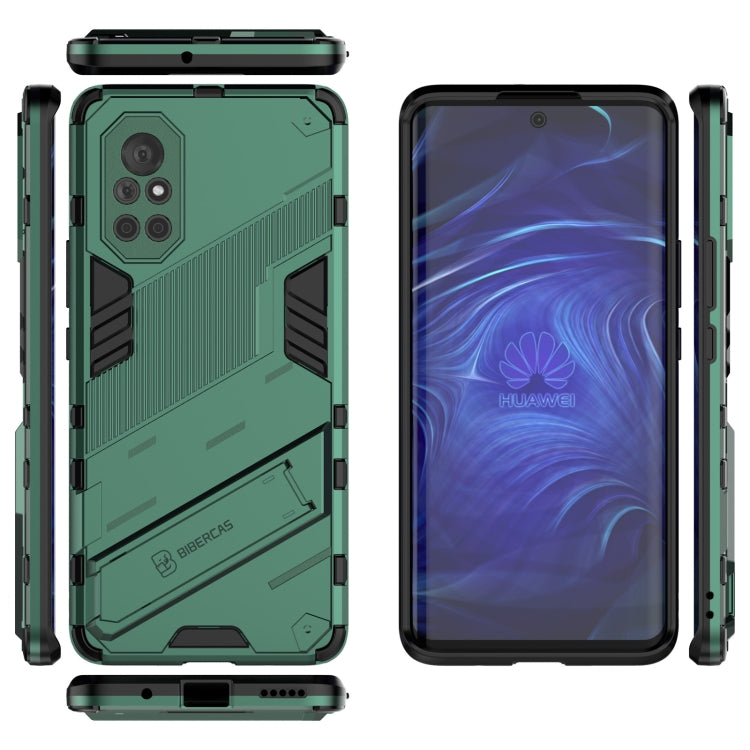 For Huawei Nova 8 Punk Armor 2 in 1 PC + TPU Shockproof Case with Invisible Holder