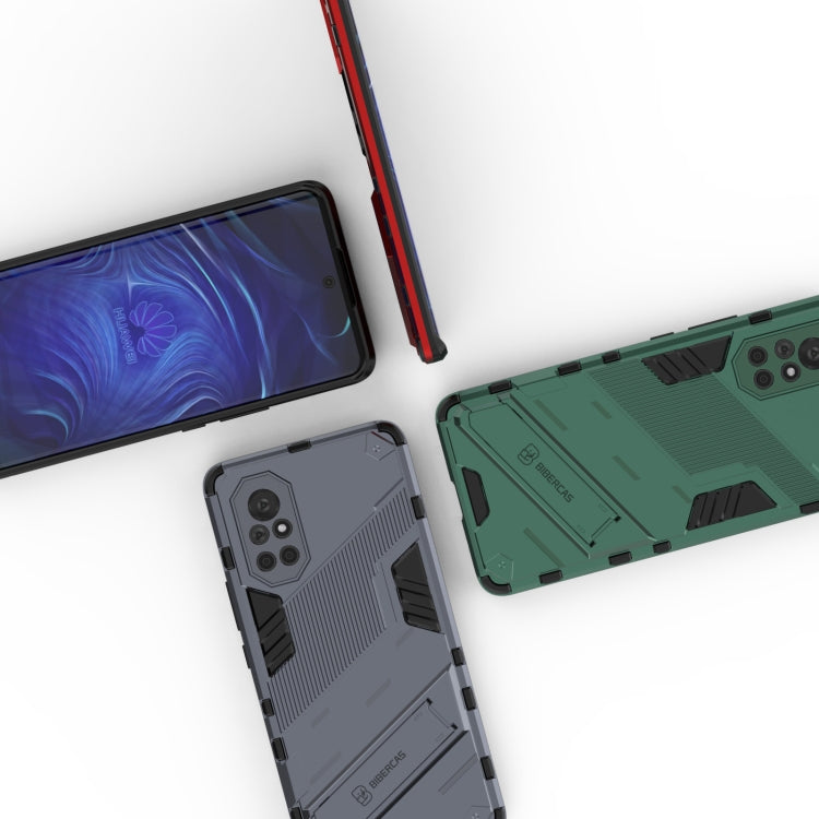 For Huawei Nova 8 Punk Armor 2 in 1 PC + TPU Shockproof Case with Invisible Holder