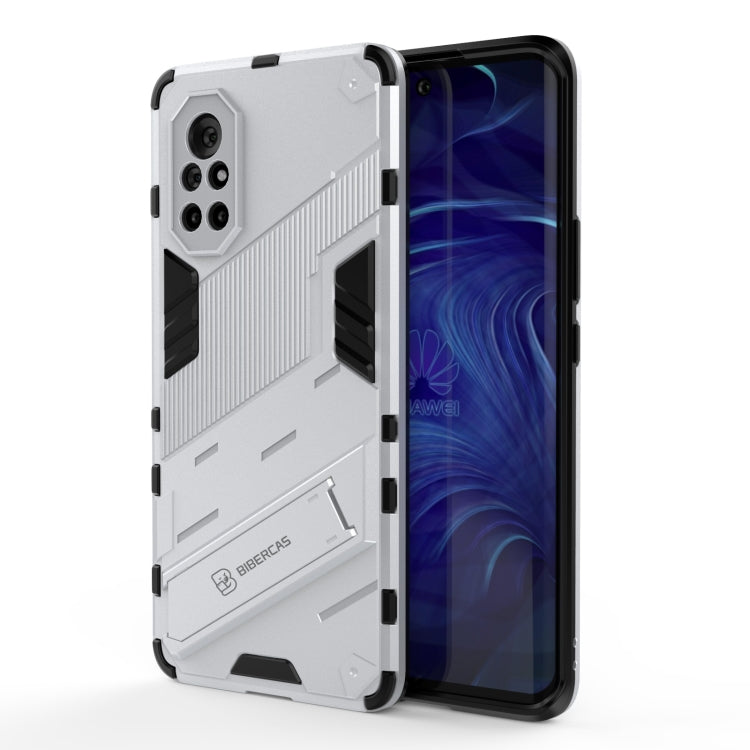 For Huawei Nova 8 Punk Armor 2 in 1 PC + TPU Shockproof Case with Invisible Holder