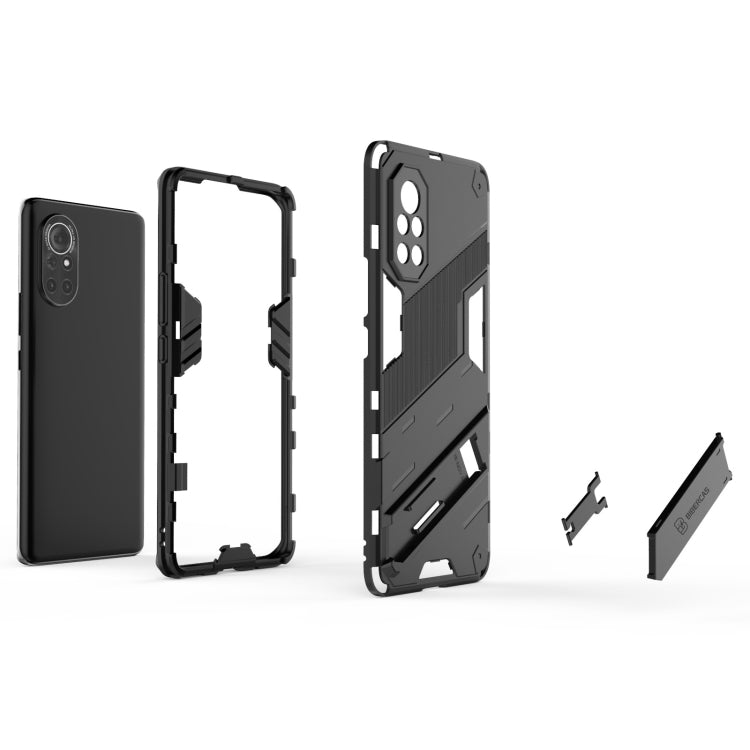 For Huawei Nova 8 Punk Armor 2 in 1 PC + TPU Shockproof Case with Invisible Holder