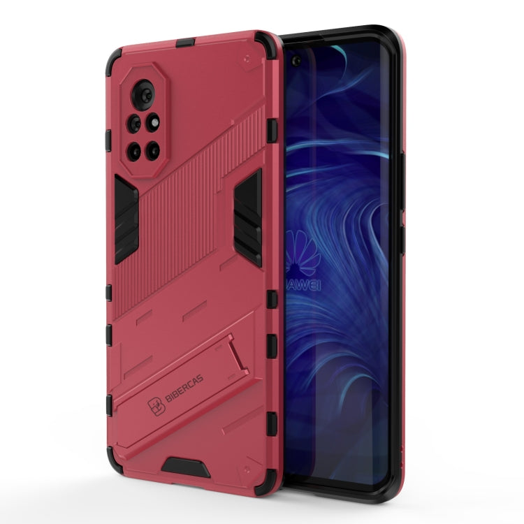 For Huawei Nova 8 Punk Armor 2 in 1 PC + TPU Shockproof Case with Invisible Holder