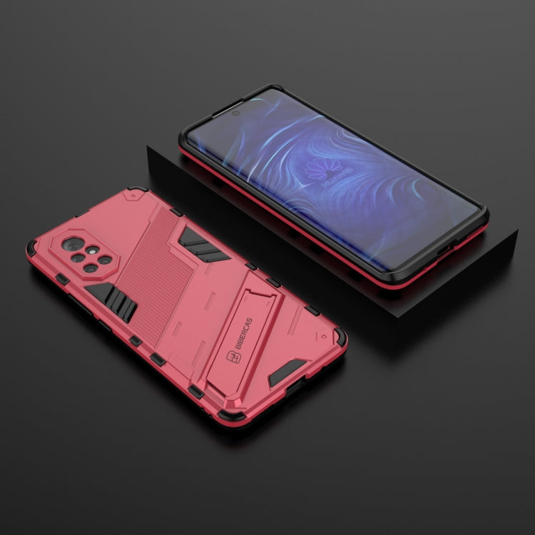 For Huawei Nova 8 Punk Armor 2 in 1 PC + TPU Shockproof Case with Invisible Holder