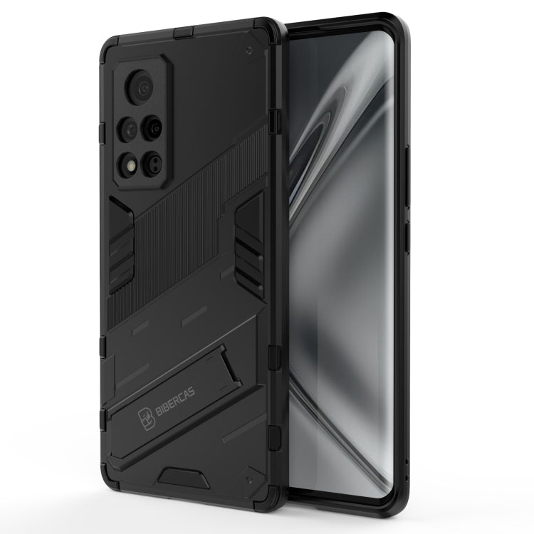 For Honor V40 Punk Armor 2 in 1 PC + TPU Shockproof Case with Invisible Holder