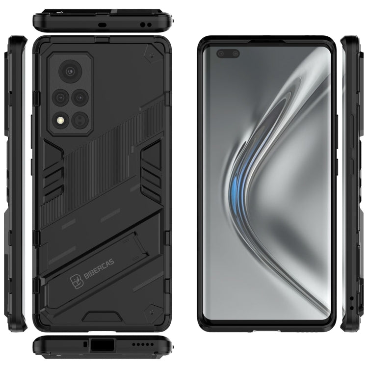 For Honor V40 Punk Armor 2 in 1 PC + TPU Shockproof Case with Invisible Holder