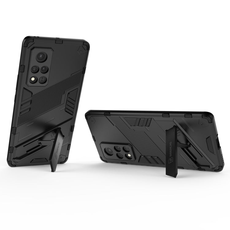For Honor V40 Punk Armor 2 in 1 PC + TPU Shockproof Case with Invisible Holder