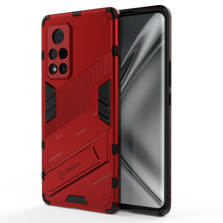 For Honor V40 Punk Armor 2 in 1 PC + TPU Shockproof Case with Invisible Holder