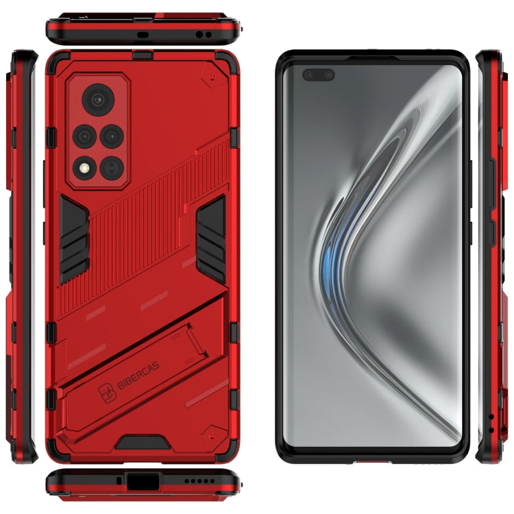 For Honor V40 Punk Armor 2 in 1 PC + TPU Shockproof Case with Invisible Holder