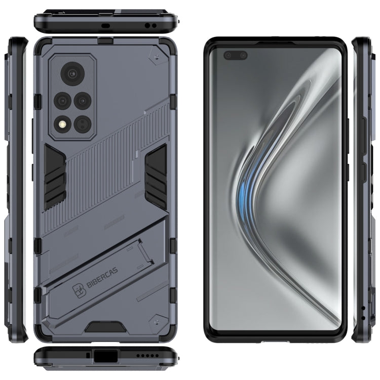 For Honor V40 Punk Armor 2 in 1 PC + TPU Shockproof Case with Invisible Holder