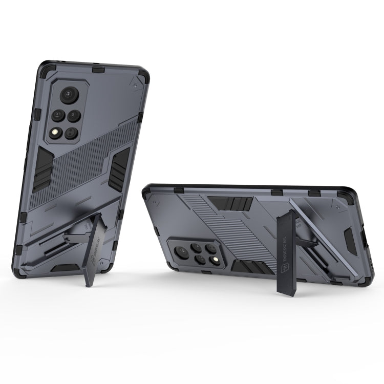 For Honor V40 Punk Armor 2 in 1 PC + TPU Shockproof Case with Invisible Holder