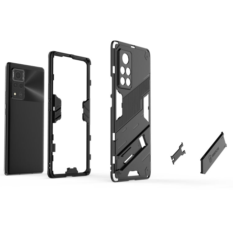 For Honor V40 Punk Armor 2 in 1 PC + TPU Shockproof Case with Invisible Holder