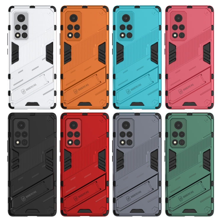 For Honor V40 Punk Armor 2 in 1 PC + TPU Shockproof Case with Invisible Holder