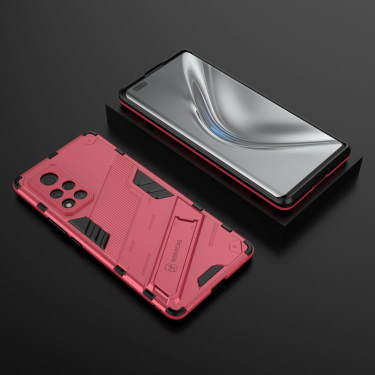 For Honor V40 Punk Armor 2 in 1 PC + TPU Shockproof Case with Invisible Holder