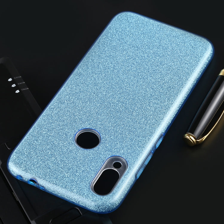 For Xiaomi Redmi Note 7 Full Coverage TPU + PC Glittery Powder Protective Back Case