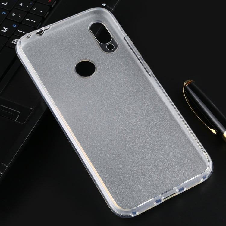 For Xiaomi Redmi Note 7 Full Coverage TPU + PC Glittery Powder Protective Back Case