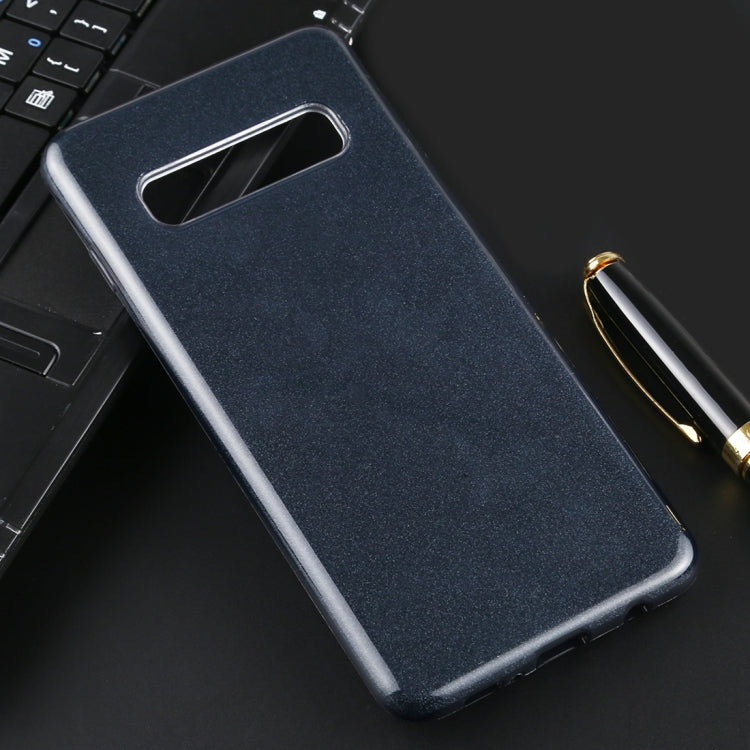 For Galaxy S10 Full Coverage TPU + PC Glittery Powder Protective Back Case