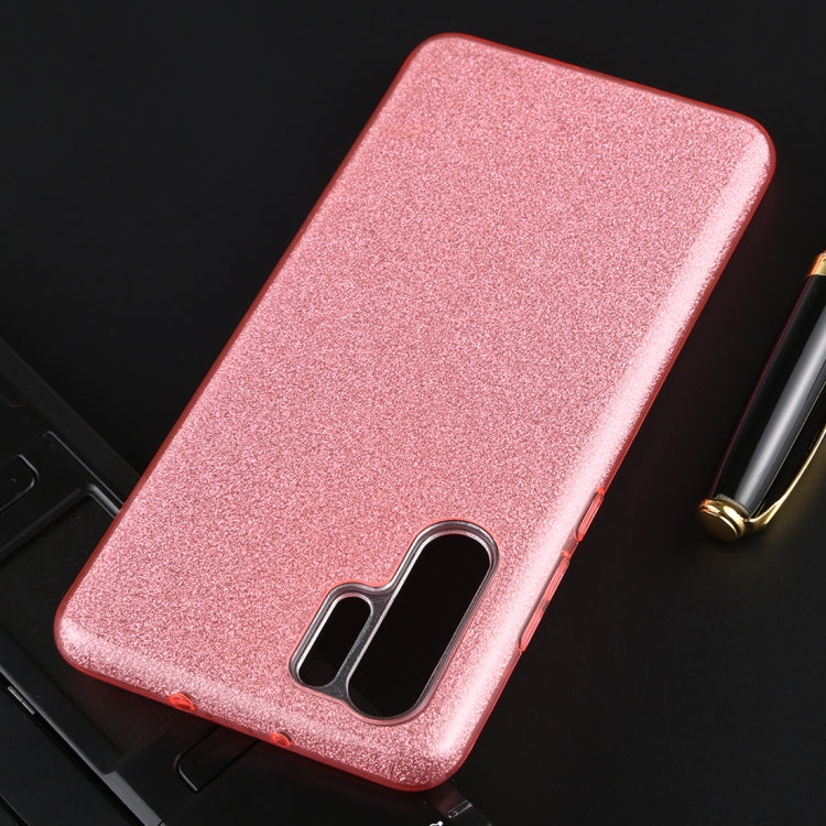 For Huawei P30 Pro Full Coverage TPU + PC Glittery Powder Protective Back Case
