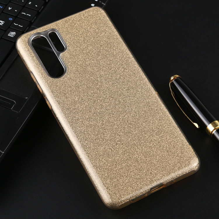 For Huawei P30 Pro Full Coverage TPU + PC Glittery Powder Protective Back Case