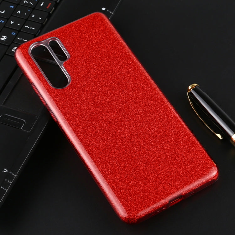 For Huawei P30 Pro Full Coverage TPU + PC Glittery Powder Protective Back Case