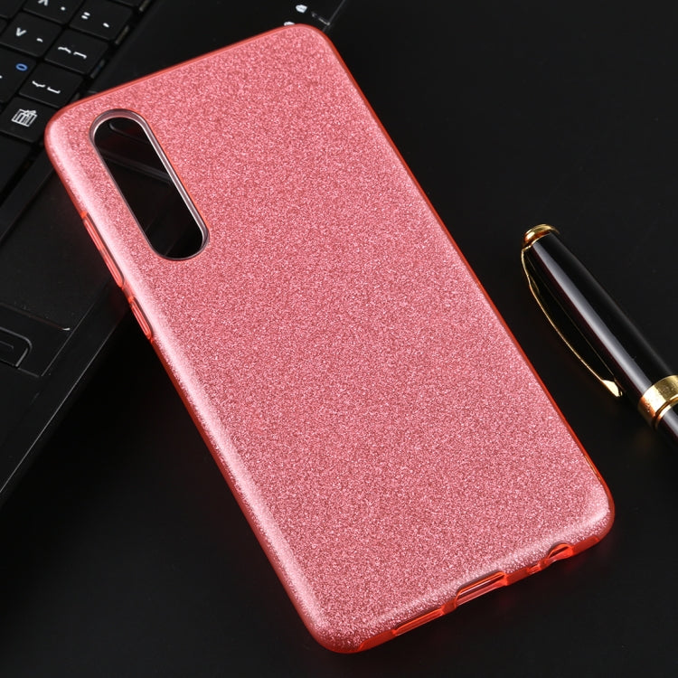 For Huawei P30 Full Coverage TPU + PC Glittery Powder Protective Back Case