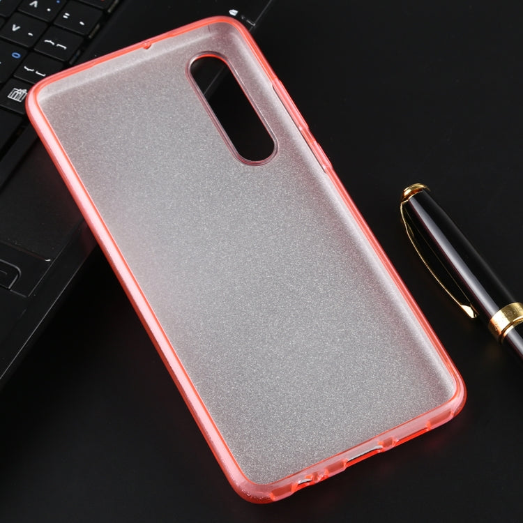 For Huawei P30 Full Coverage TPU + PC Glittery Powder Protective Back Case
