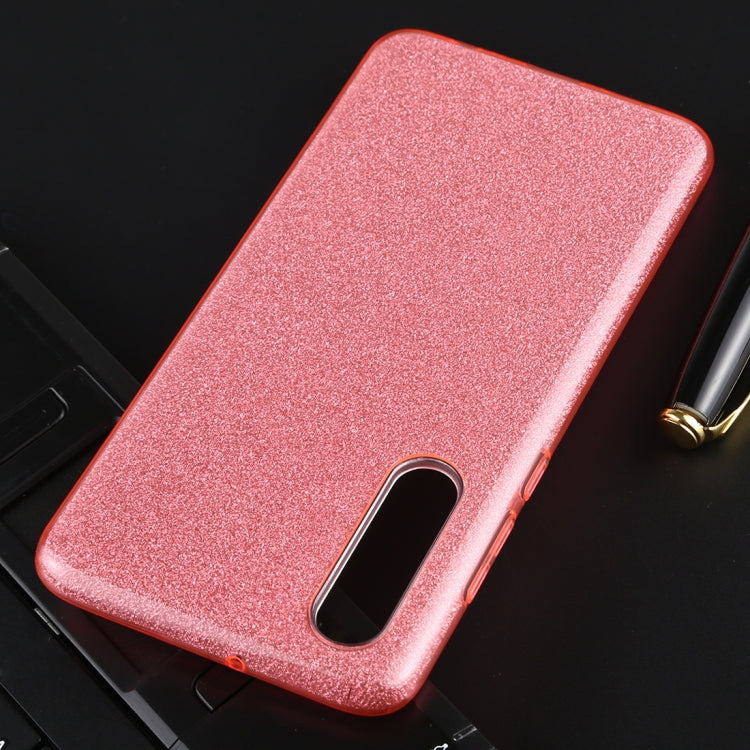 For Huawei P30 Full Coverage TPU + PC Glittery Powder Protective Back Case